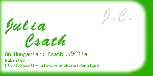 julia csath business card